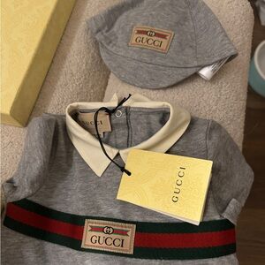 Gucci baby newborn gift set.  Size 0-3M